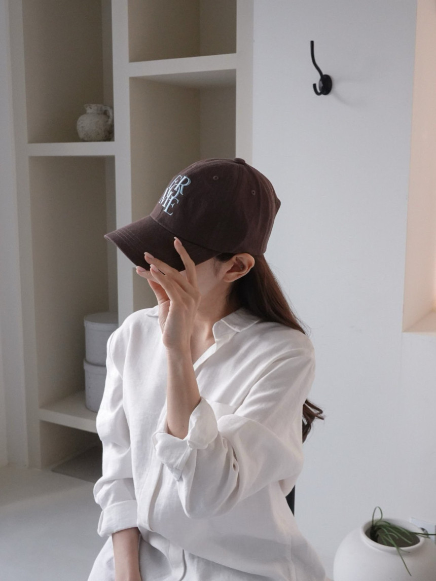 포미 영문 자수 볼캡 캡모자 야구모자 상세 이미지 5