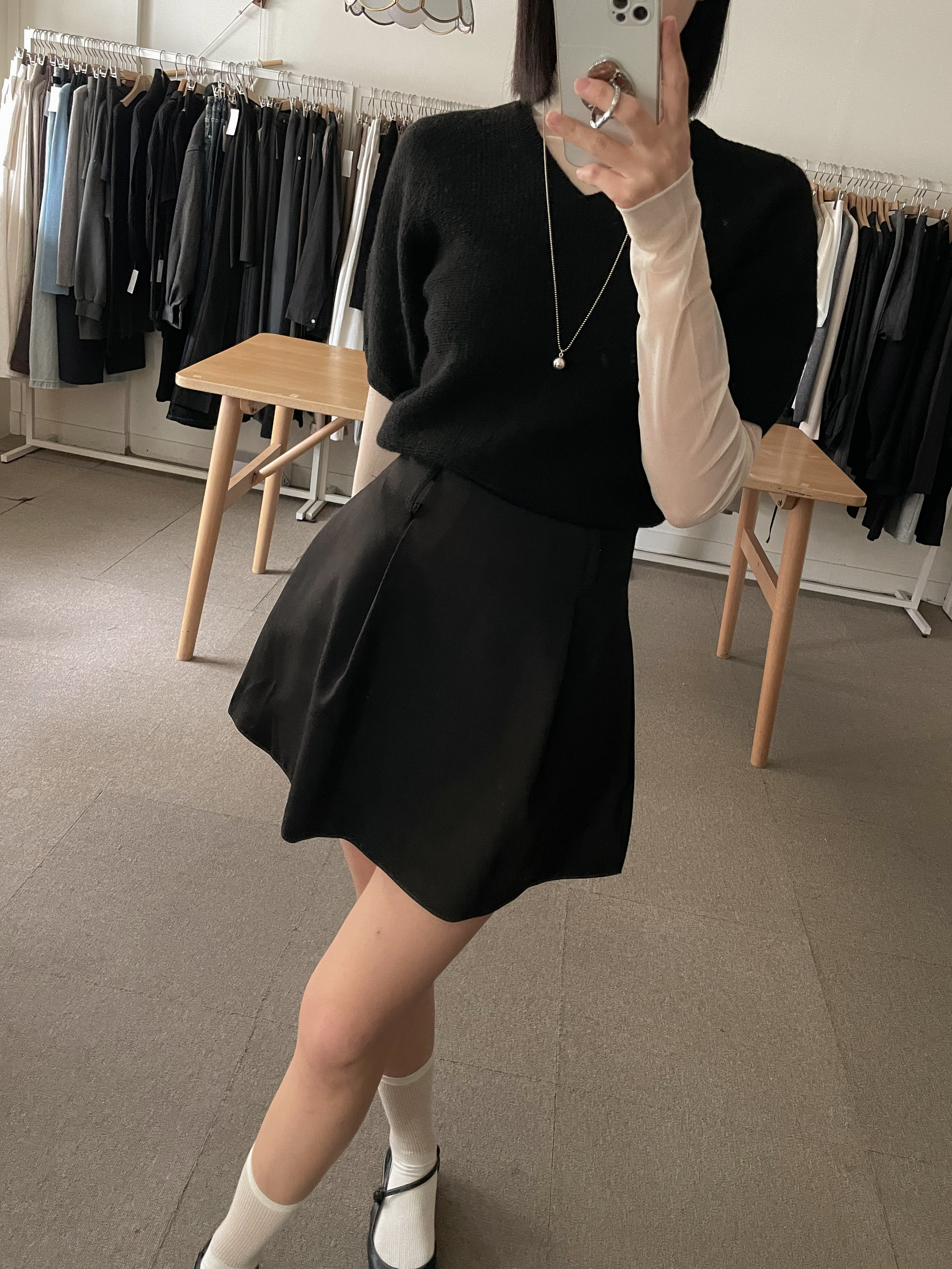 라붐 벌룬 핀턱 미니 스커트 2color 상세 이미지 21