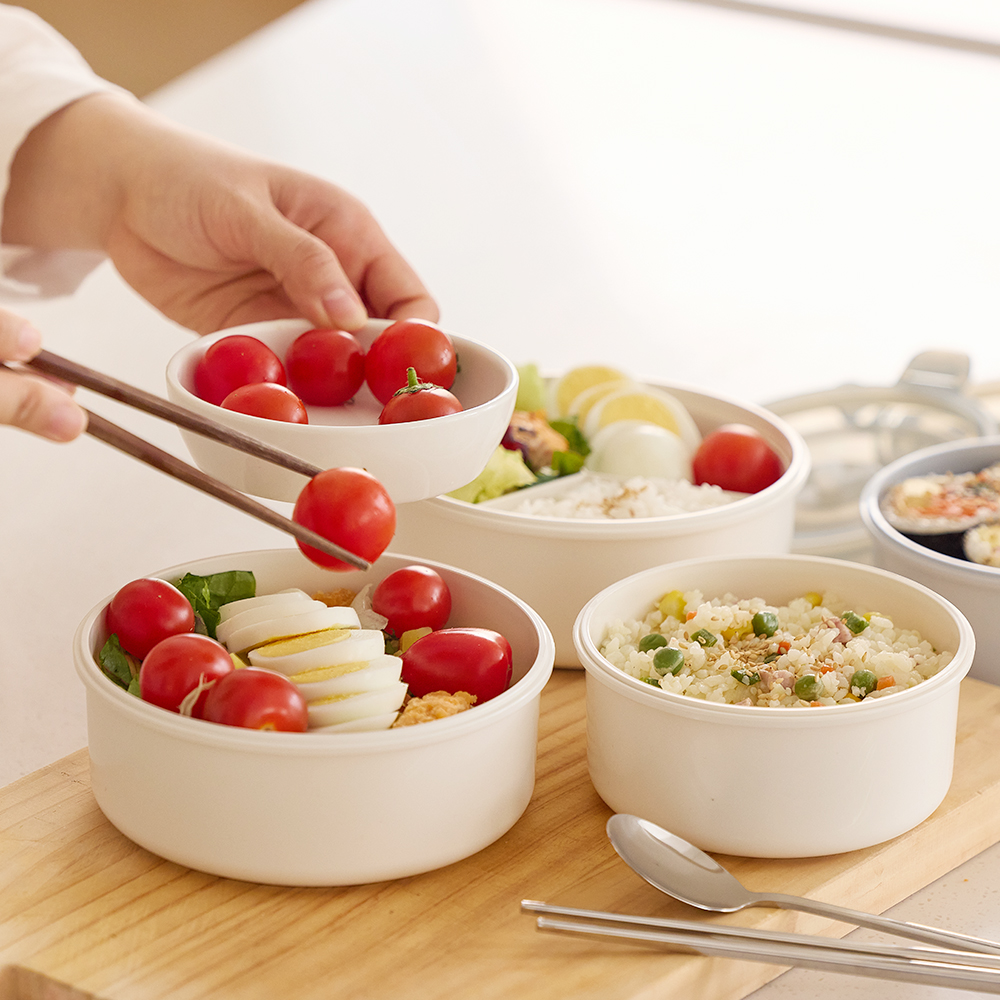 밀폐 칸막이 밀프랩용기 도시락통 6P 전자레인지 직장인 샐러드 냉동밥 보관