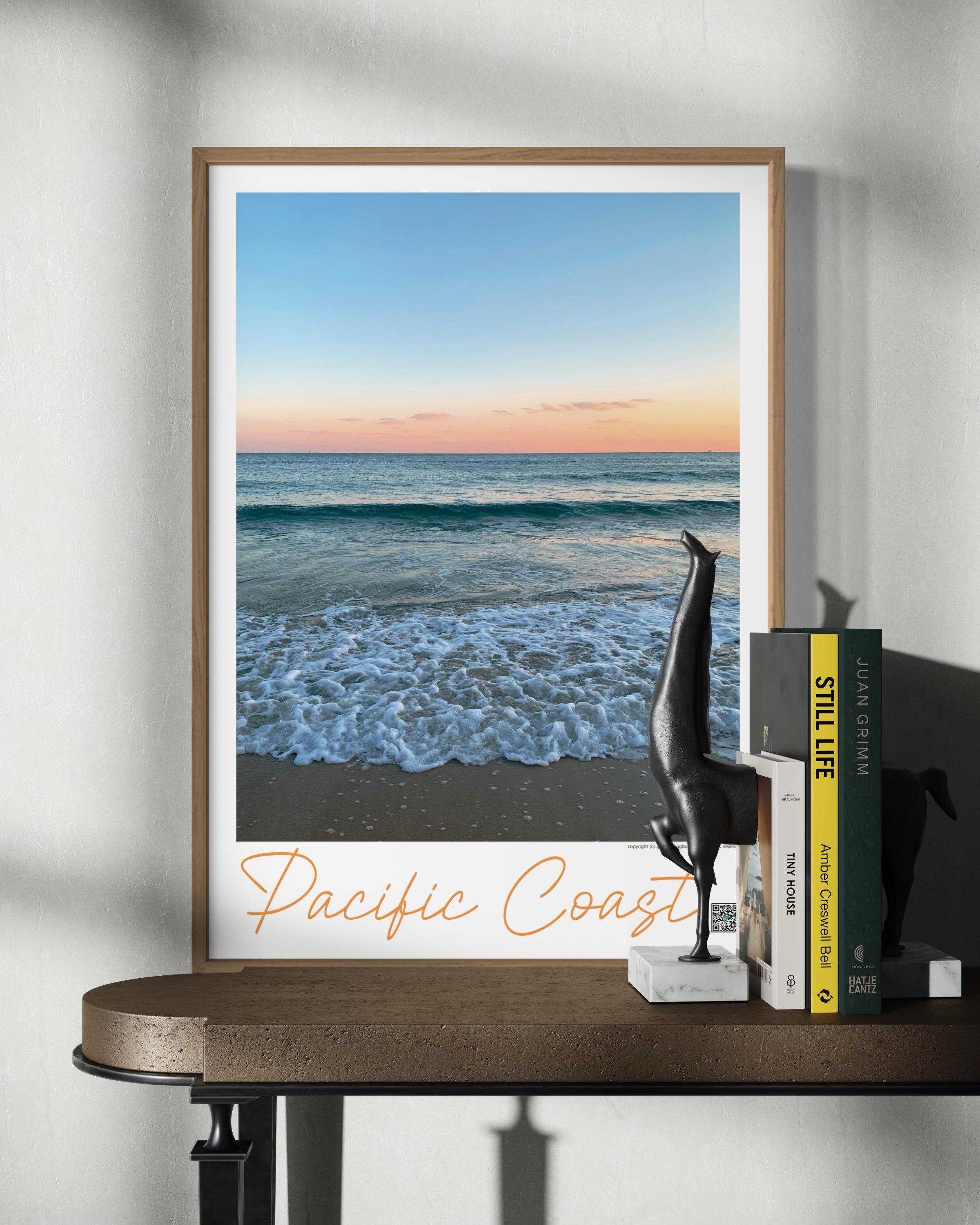 Pacific Coast 바다 석양 풍경 테라픽 포스터 - 상세 이미지 2