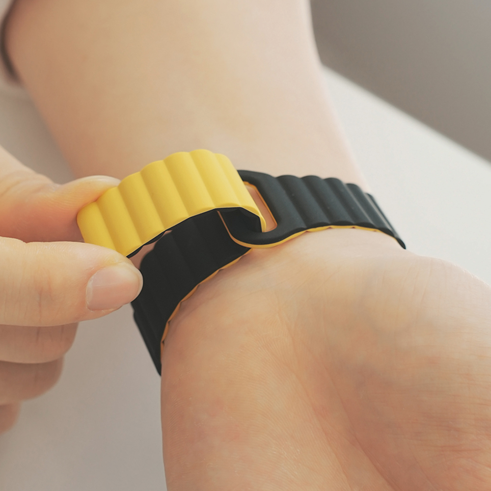 TXLX 갤럭시워치 7 6 5 4 실리콘 마그네틱 스트랩 클래식 프로 밴드 줄