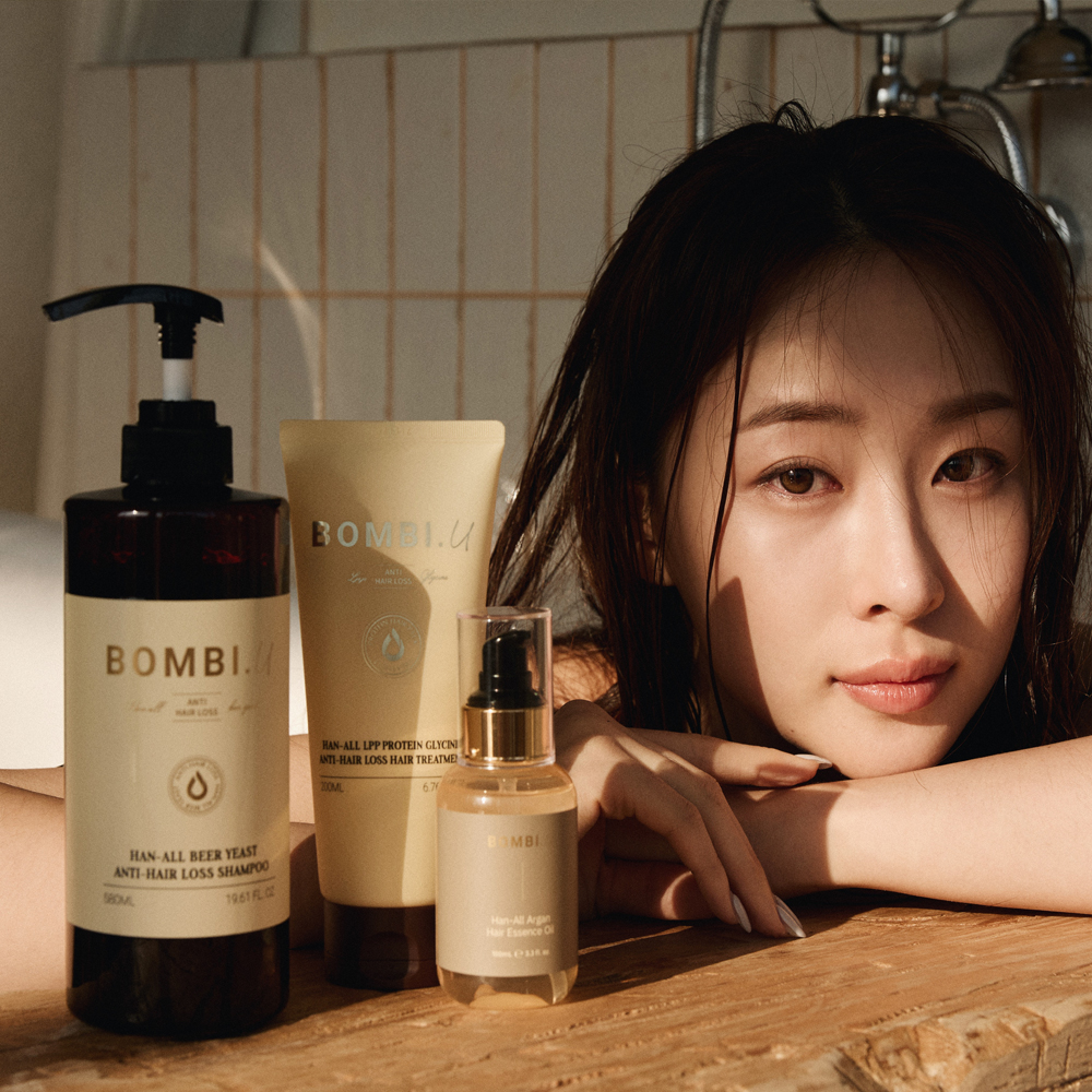 [헤어케어 SET] 봄비유 한올 맥주효모 탈모 샴푸&탈모 트리트먼트&모로코 아르간 오일 - 상세 이미지 2