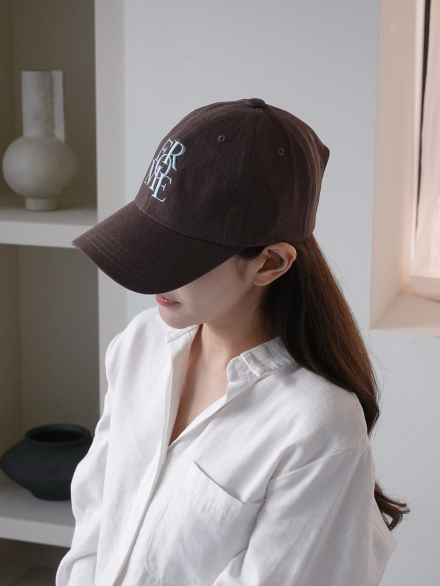 포미 영문 자수 볼캡 캡모자 야구모자 상세 이미지 3