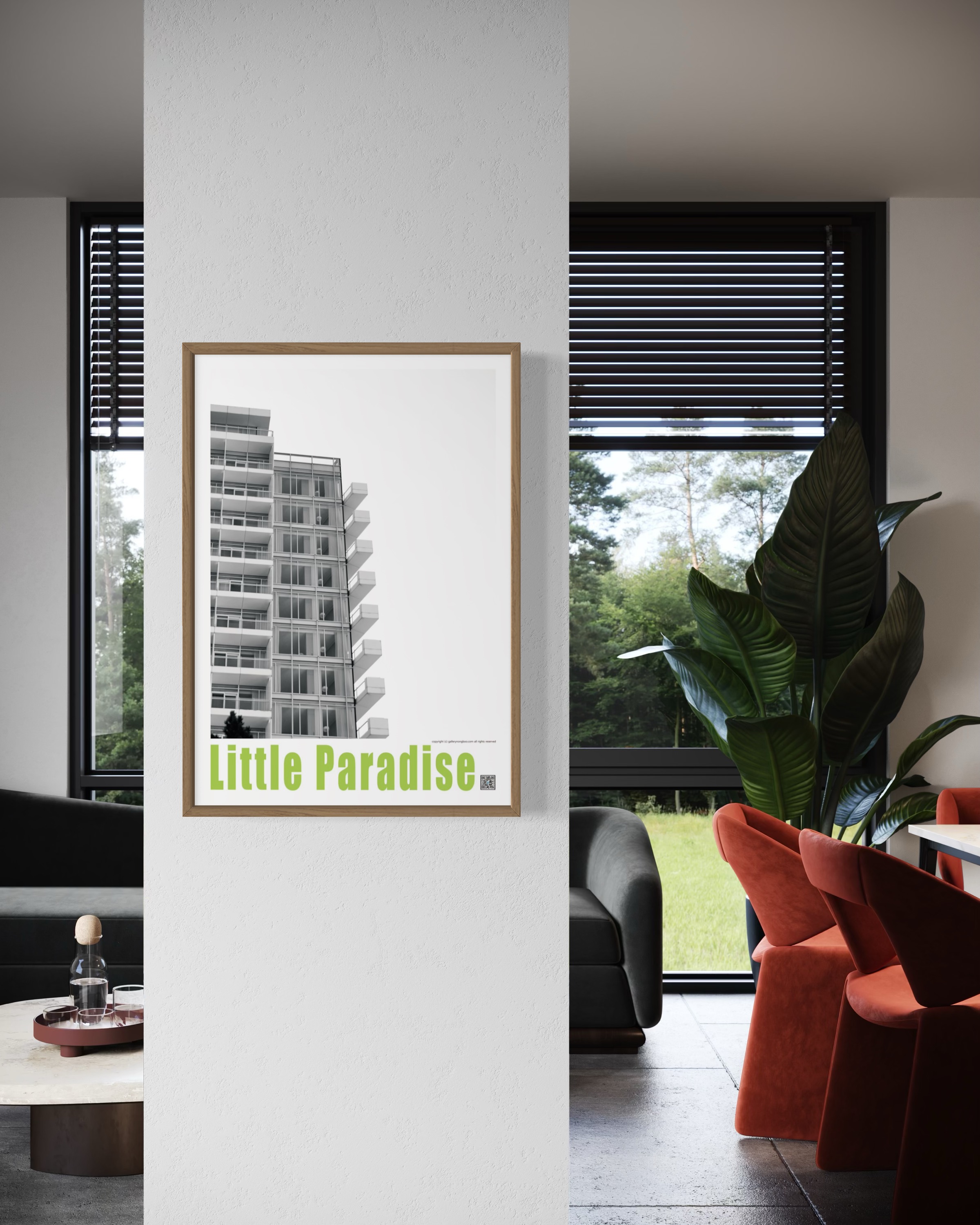 Little Paradise 도시 풍경 테라픽 포스터 - 상세 이미지 3