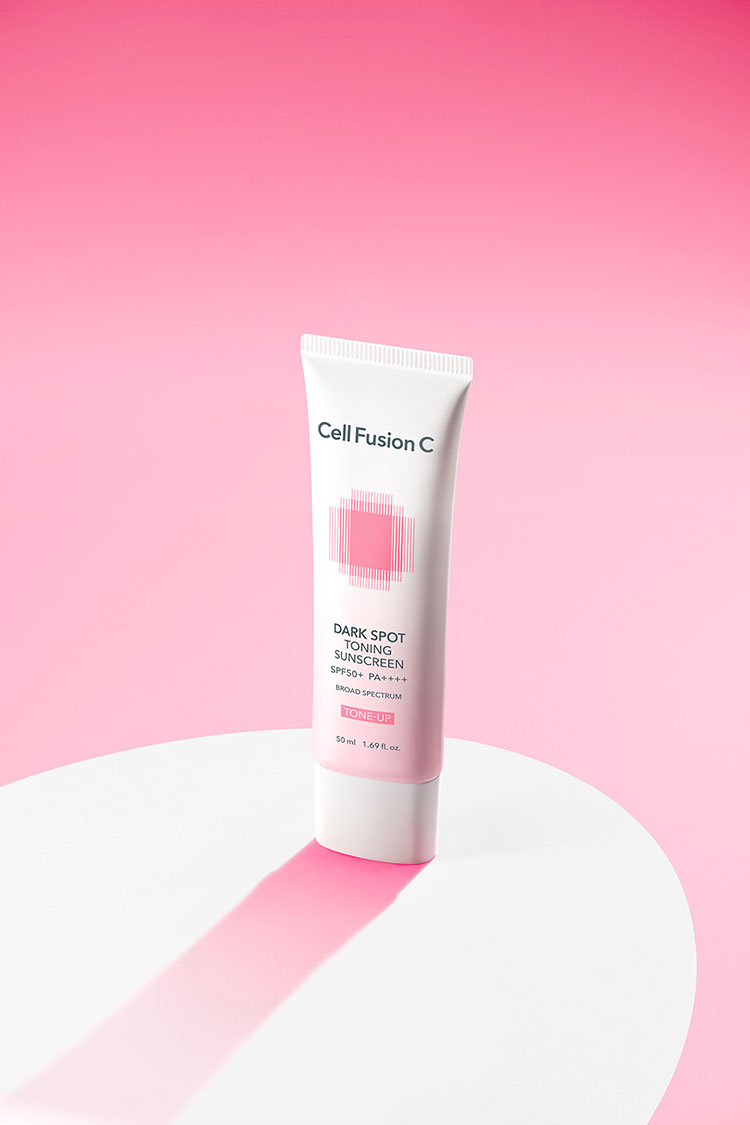 [NEW] 셀퓨전씨 잡티 토닝 썬스크린 50ml+50ml SPF50+ PA++++ / 자연스러운 밀착 톤업 베이스 선크림