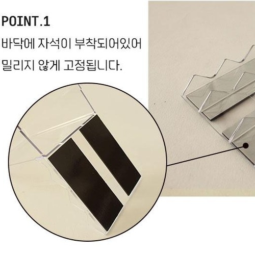 투명 상품 진열스탠드 5개 디스플레이 받침대 카페 북 책 도서 마트 거치대 지지대 - 상세 이미지 5