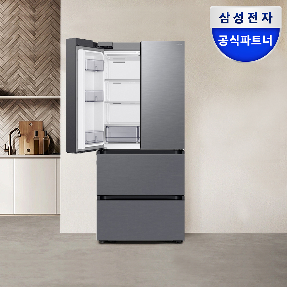 삼성 김치플러스 김치냉장고 RQ49DG9003S9 4도어 490L 메탈쿨링 리파인드 이녹스
