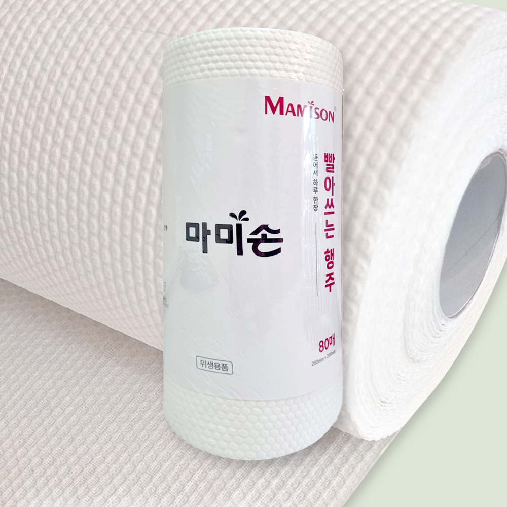 마미손 빨아쓰는행주 80매 뜯어쓰는행주 - 메인 이미지