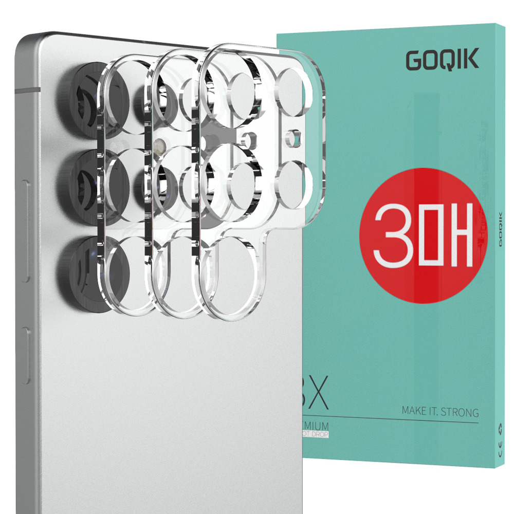 투명 카메라보호 풀커버 강화유리 2.5D플러스 액정필름 갤럭시S25 울트라, 3매입 - 메인 이미지