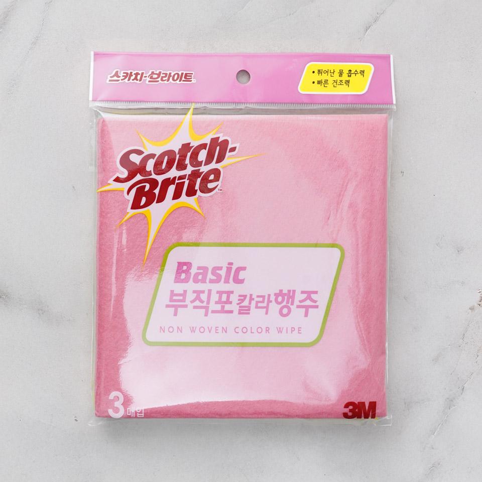 메가마트 3M 부직포 칼라행주 3매 - 상품 이미지
