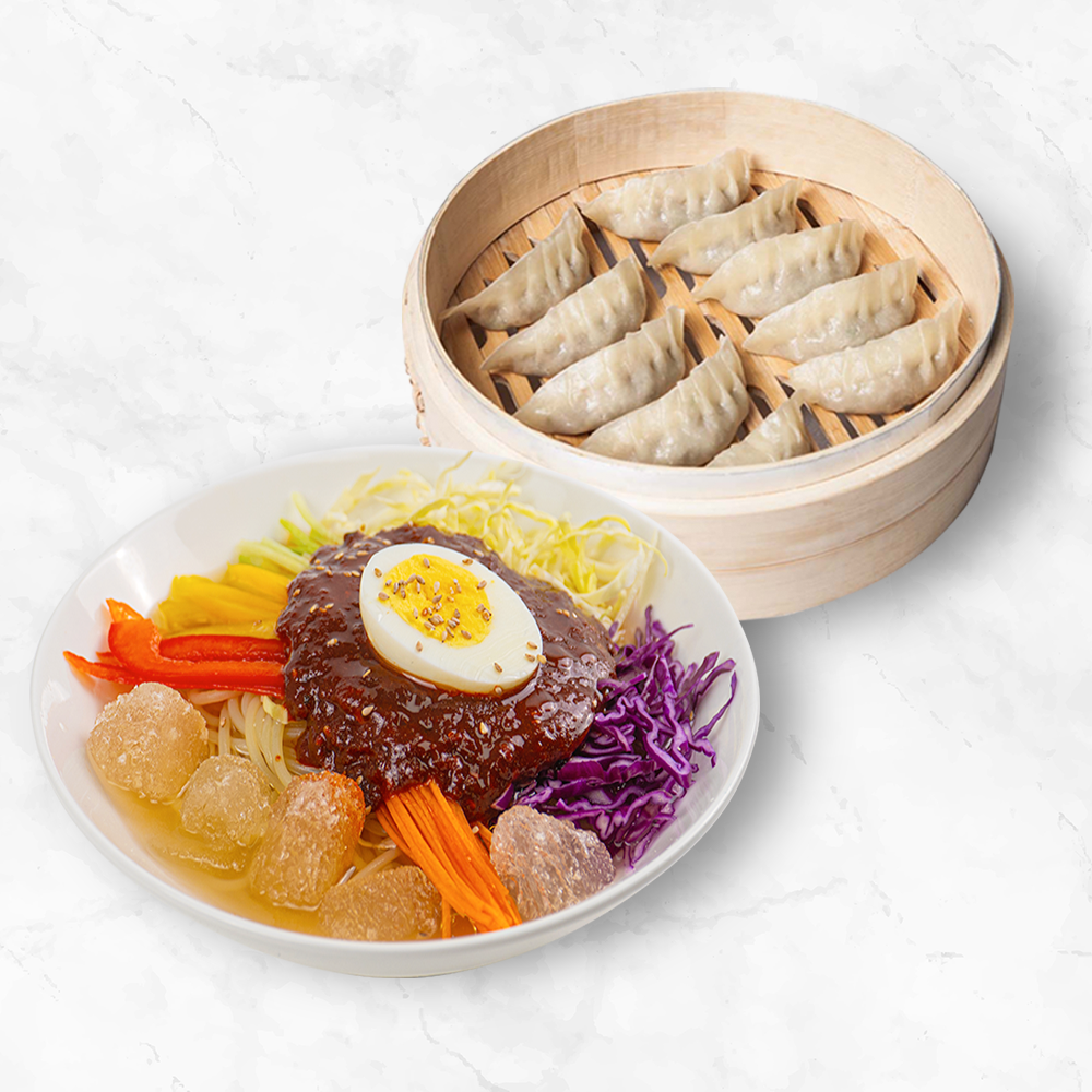 보영만두 냉쫄면 4인분+고기찐만두 1kg 세트 보영쫄면 물쫄면 - 상품 이미지