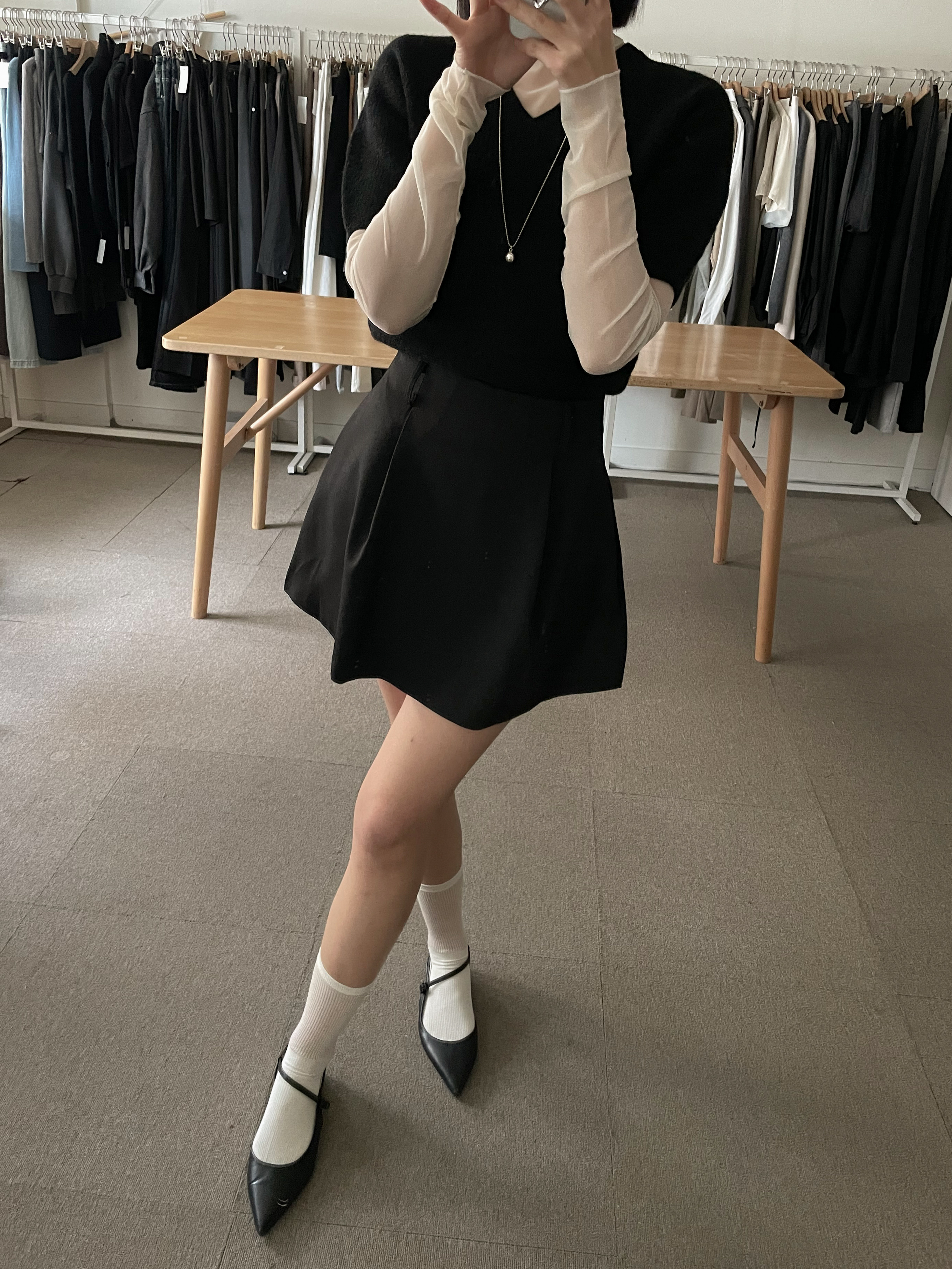 라붐 벌룬 핀턱 미니 스커트 2color 상세 이미지 27