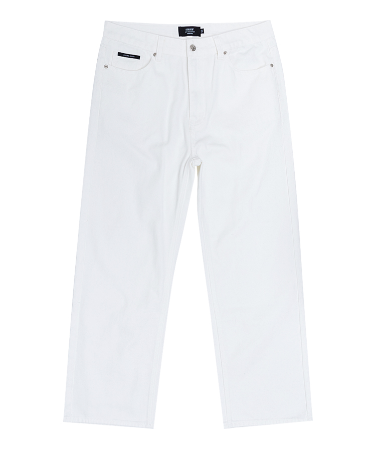 스트라이크 White Easy Wash Relaxed Jeans - 상세 이미지 3