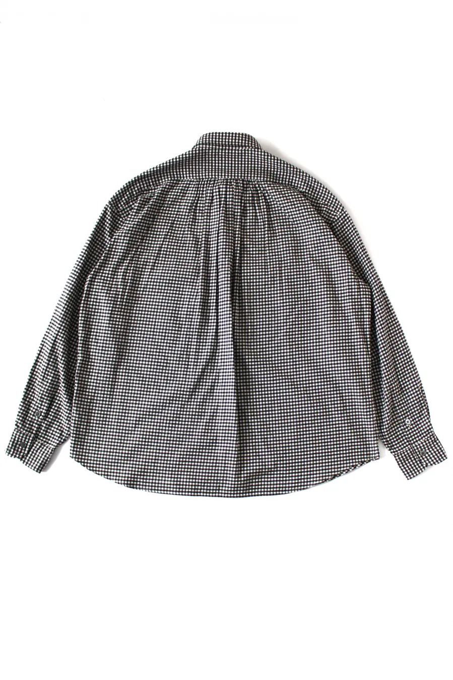 포터클래식 PORTERCLASSIC 롤 업 플란넬 깅햄 체크 셔츠 94314926 - 상세 이미지 3