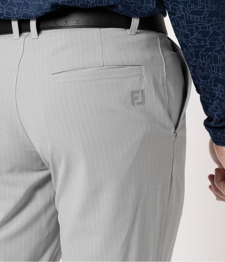풋조이 FOOTJOY 핀 스트라이프 스트레치 롱 팬츠 남성 골프 바지 3컬러 - 상세 이미지 5