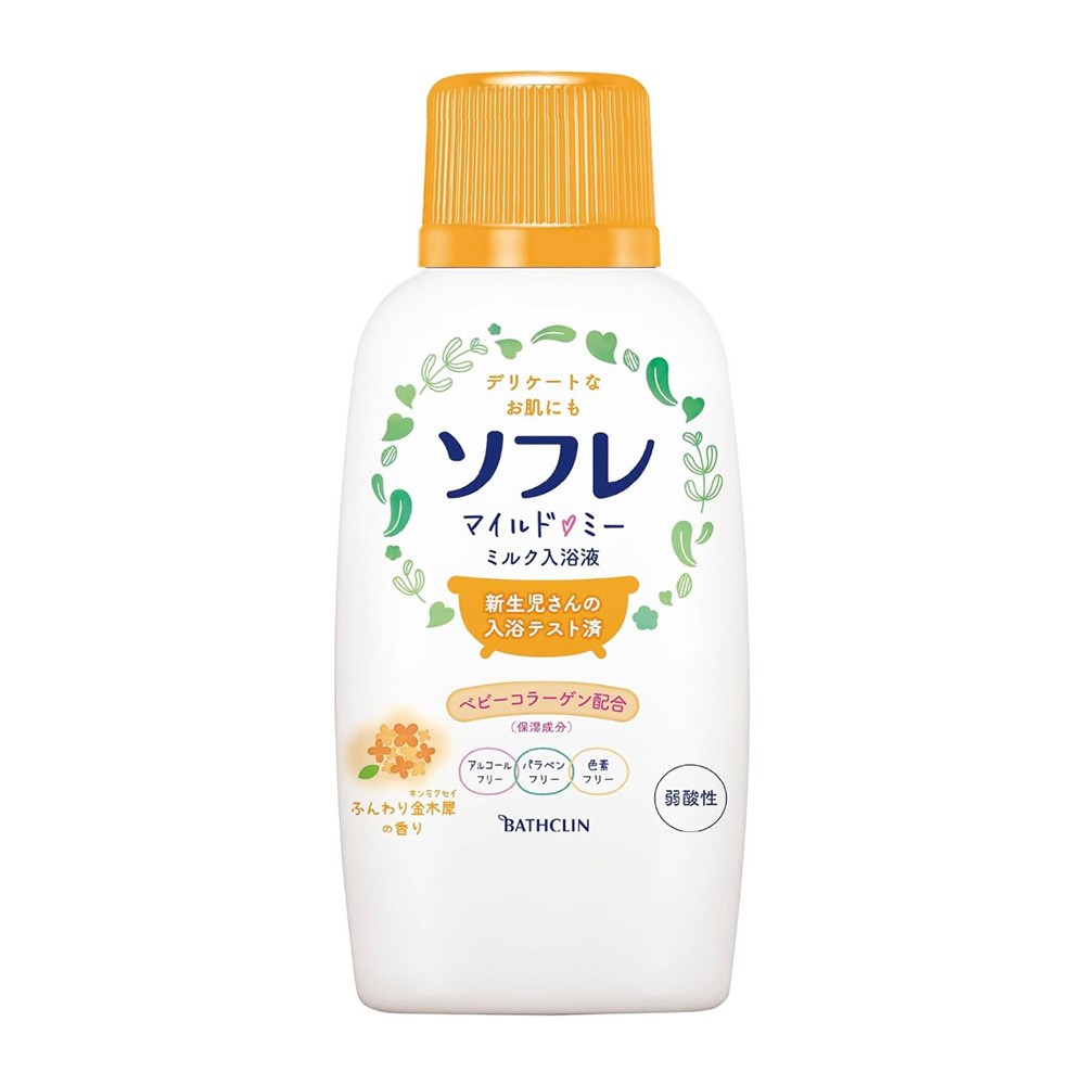 소후레 저자극 밀크 신생아 입욕제 금목서 720ml