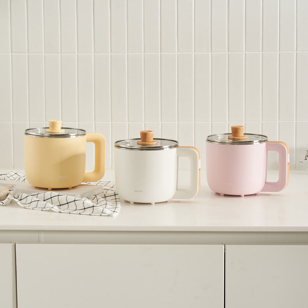 단미 라면포트 전기포트 멀티쿠커 여행용 캠핑용 샤브샤브 전골냄비 1L EK05