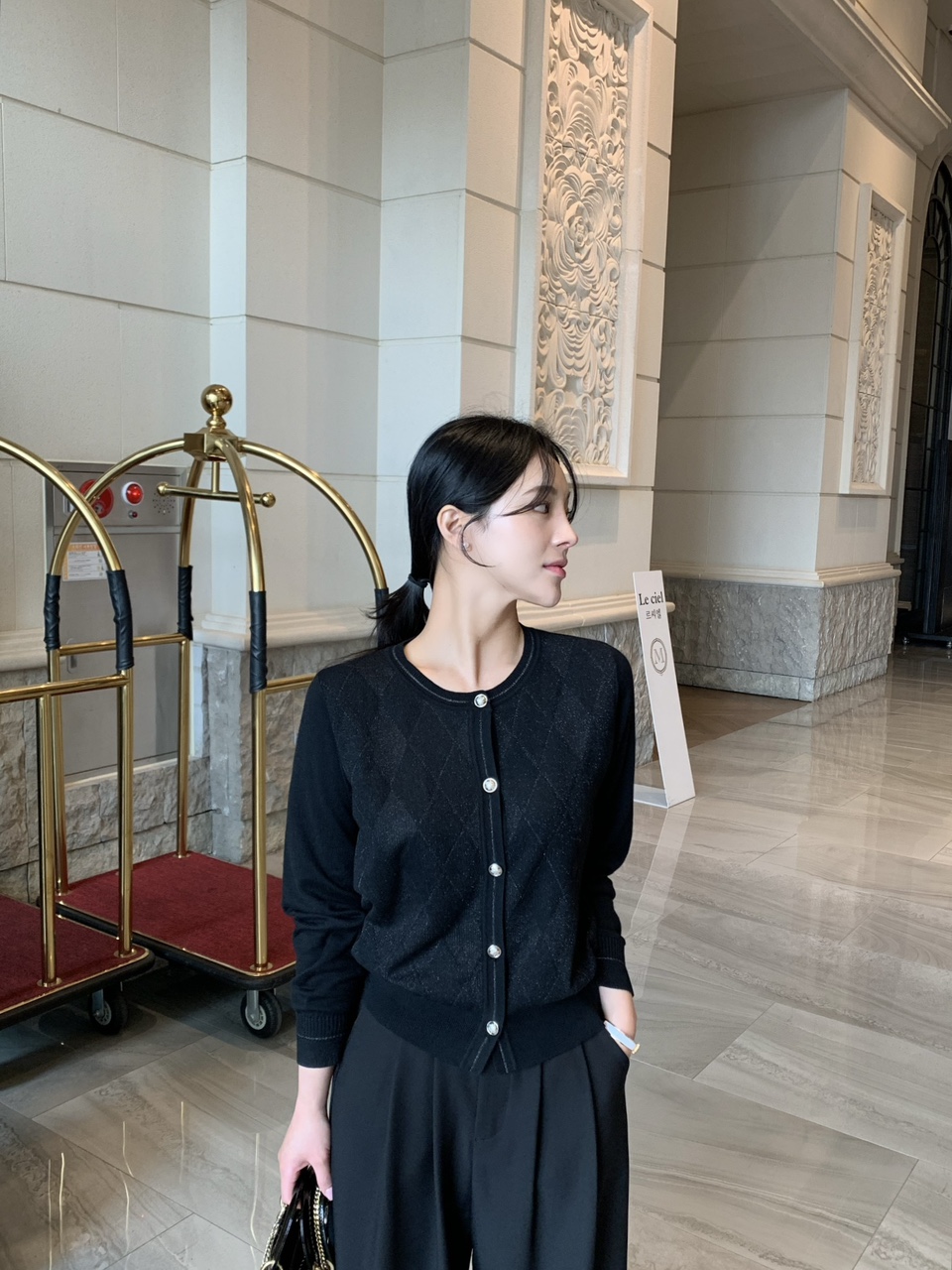 실물파 다이아 펄 가디건 상세 이미지 37