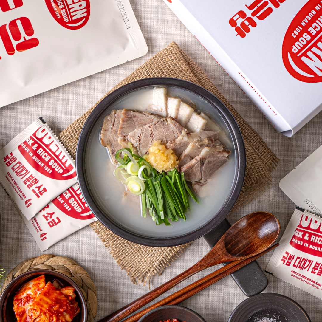 12팩 부산 모던돼지국밥 40년전통 맛집 간편식 밀키트 택배650g 12개 - 상품 이미지
