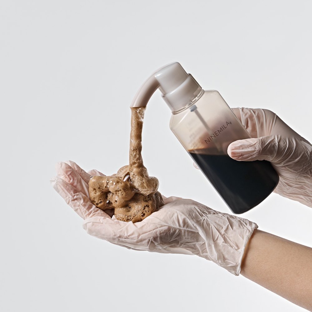 1+1 나인밀라 버블 이지 비건 새치 염색약 100ml (흑갈색, 자연갈색) 셀프 새치커버 톤다운 - 상세 이미지 2