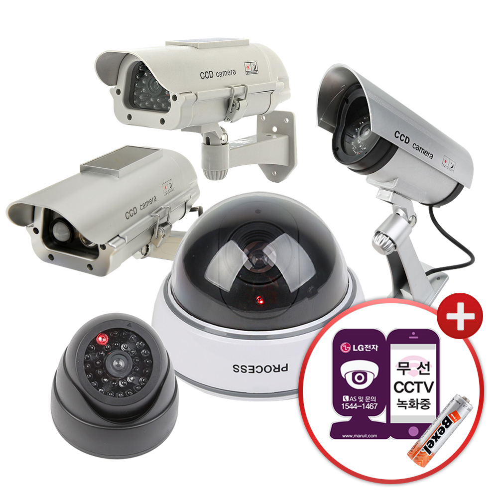 이놀 ALL 모형 CCTV 가짜 방범용 CCTV 감시 카메라 보급형 돔카메라 - 상품 이미지
