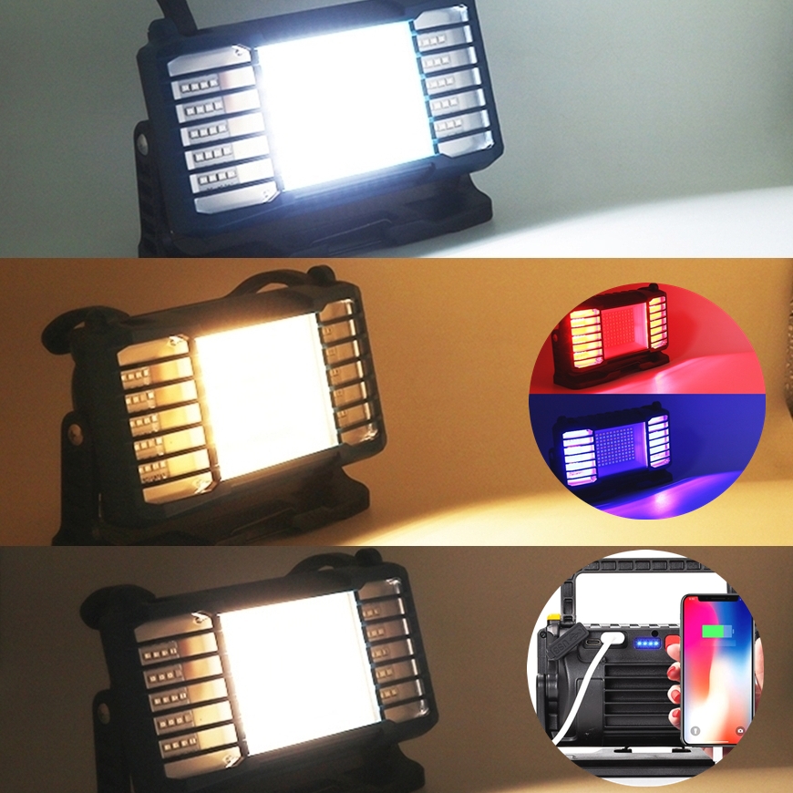 LED 투광등 충전식 사각투광기 공장등 LED작업등 150W - 상품 이미지
