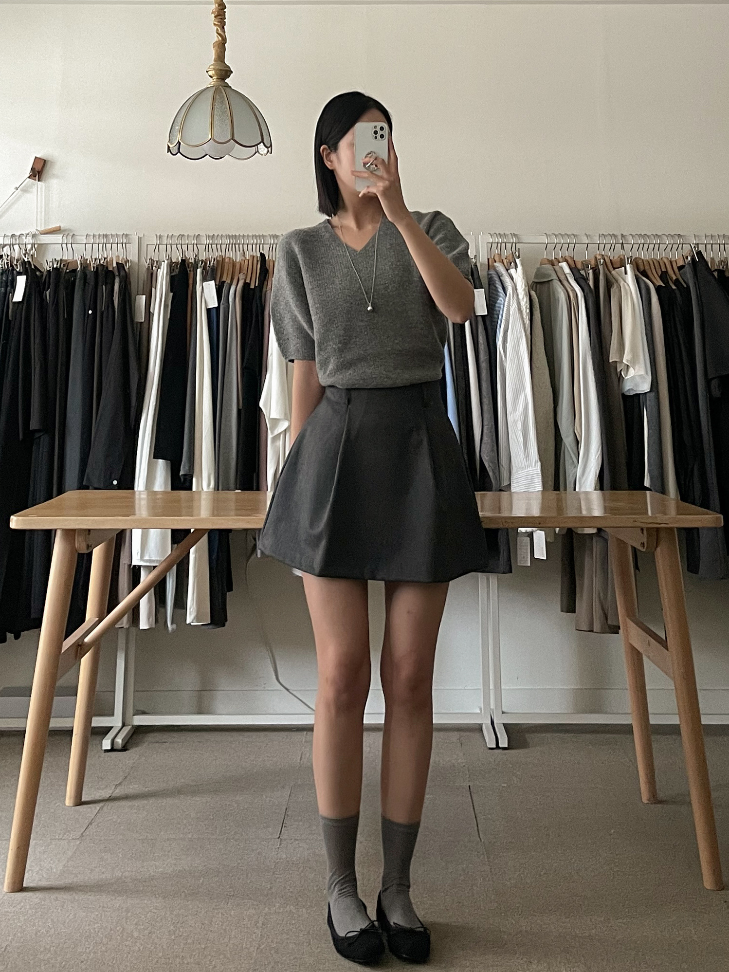 라붐 벌룬 핀턱 미니 스커트 2color 상세 이미지 5