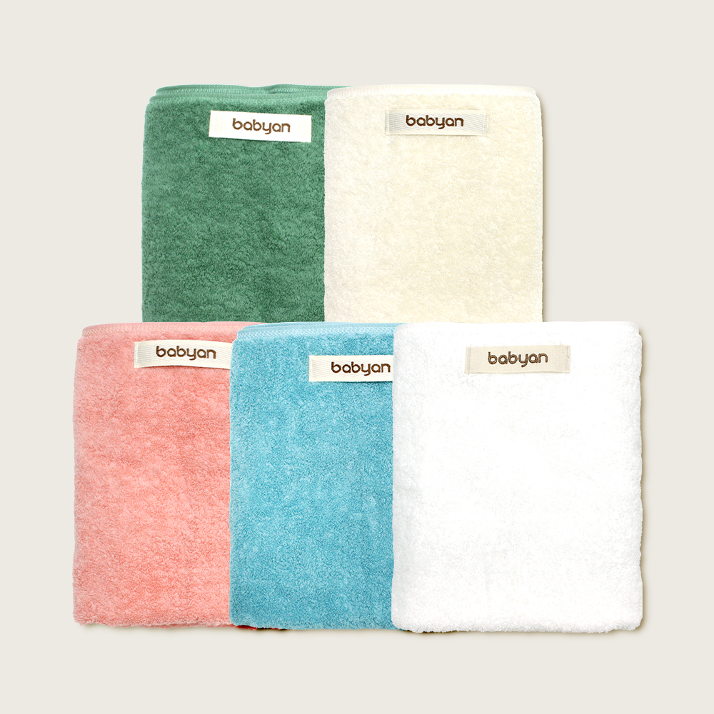 베이비앙 최고급 프리미엄 코마사 60수 순면 오버사이즈 세면타올 (아기목욕타올 대용) (45x90cm) (220g)
