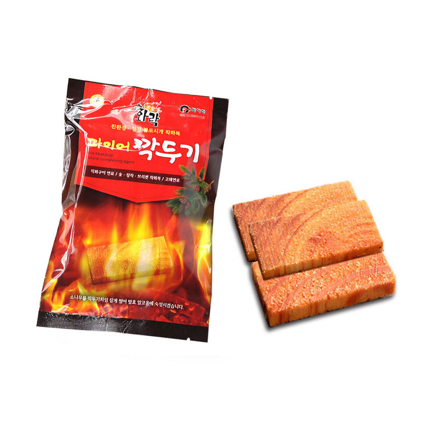 화락 파이어깍두기 3개입 천연 착화제 75g, 10개