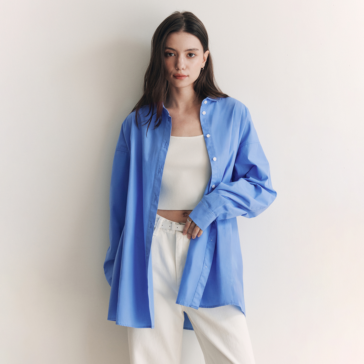 [제로스트릿]랩 포인트 셔츠 WRAP POINT SHIRT / BLUE