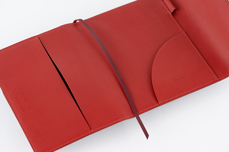 아트앤사이언 x Hobonichi Techo 호보니치 별주 2025 플래너 가죽 커버 레드 이미지 7