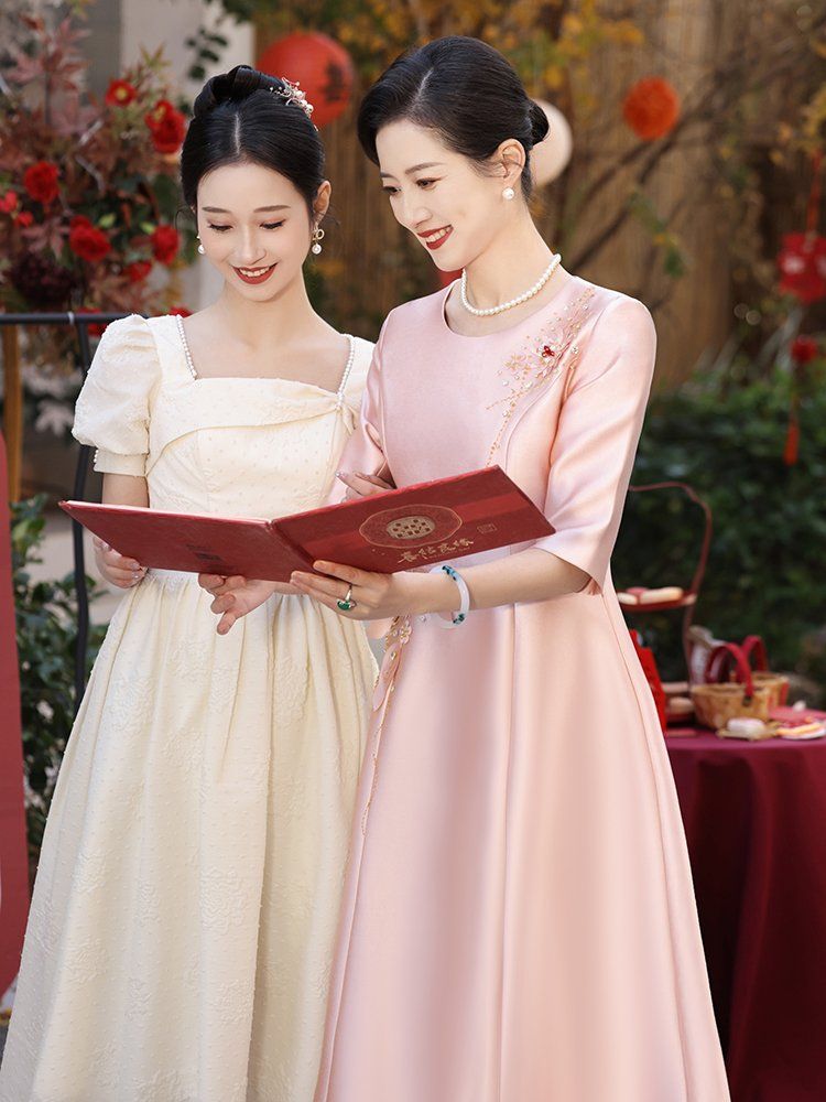 시어머니 접이식부채 부채만들기 화려한 연회 혼주양장 전통부채 대나무 상견례 결혼식 휴대용 MSX667 크 S - 상세 이미지 3