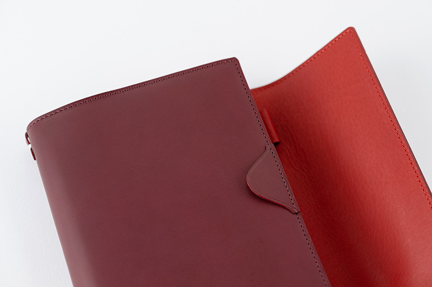 아트앤사이언 x Hobonichi Techo 호보니치 별주 2025 플래너 가죽 커버 레드 - 상세 이미지 3