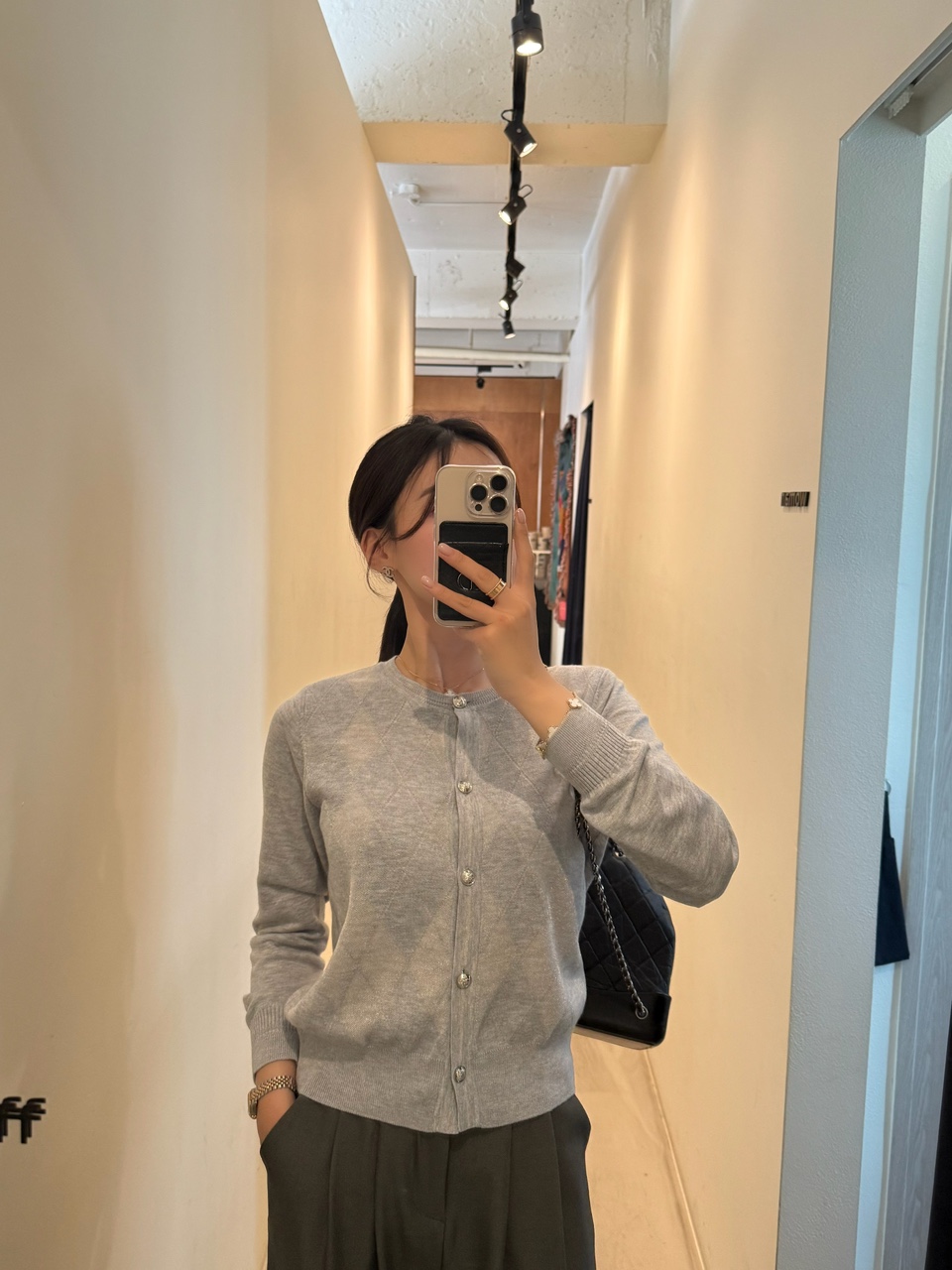 실물파 다이아 펄 가디건 상세 이미지 79