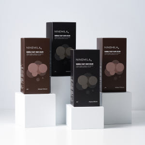 1+1 나인밀라 버블 이지 비건 새치 염색약 100ml (흑갈색, 자연갈... 솔직 후기 | 피부 타입별 분석 - 상품 이미지 3