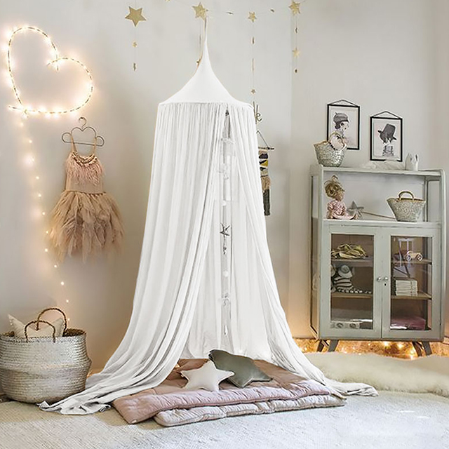 스토리빙 북유럽 감성 인테리어 침대 캐노피 공주 방 꾸미기