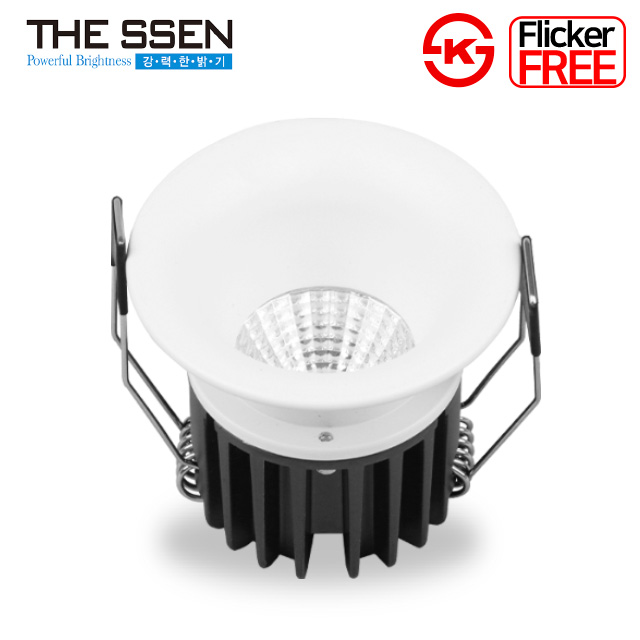 더쎈 LED 다운라이트 델링 9cm(4인치) COB 12W 움푹 슬림테 매입등 플리커프리 매립등 이미지 8