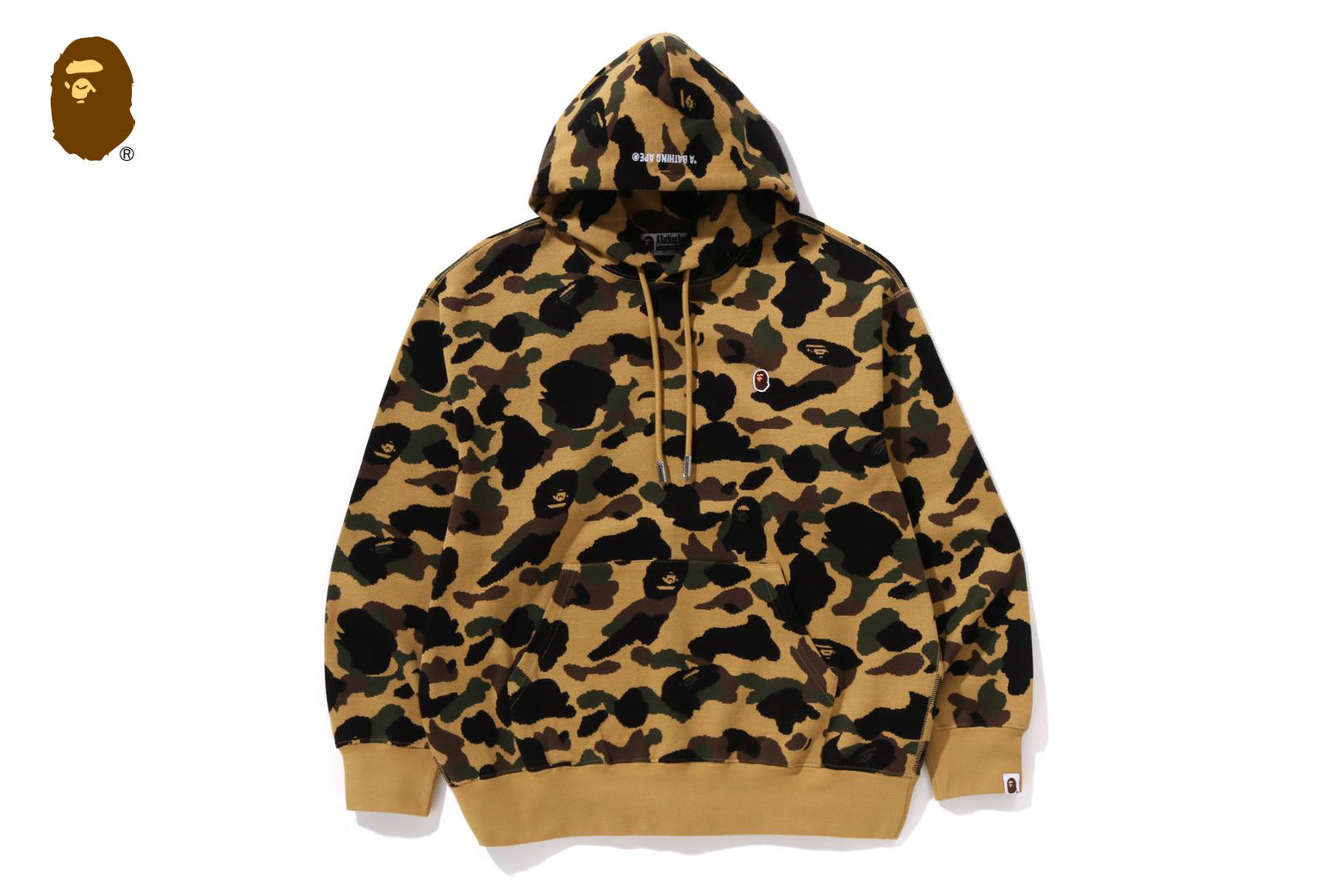베이프 후드티 1ST CAMO JACQUARD ONE POINT RELAXED FIT PULLOVER HOODIE 2월 신상 1L30-114-302 - 상세 이미지 2