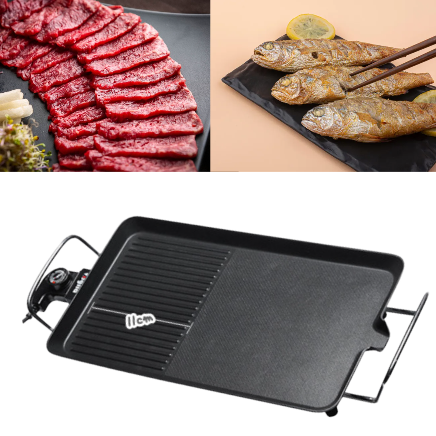 대형 전기 불판 생선구이 전기 그릴 고기 굽는 그릴