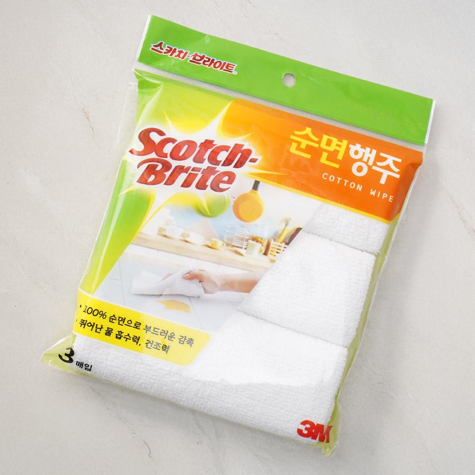 메가마트 3M 순면 행주 3매 - 상세 이미지 2