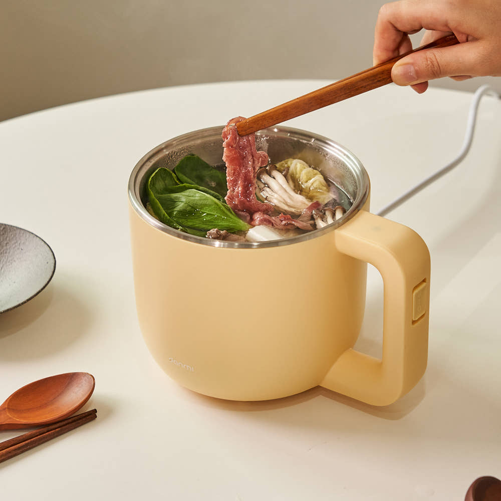 단미 라면포트 전기포트 멀티쿠커 여행용 캠핑용 샤브샤브 전골냄비 1L EK05