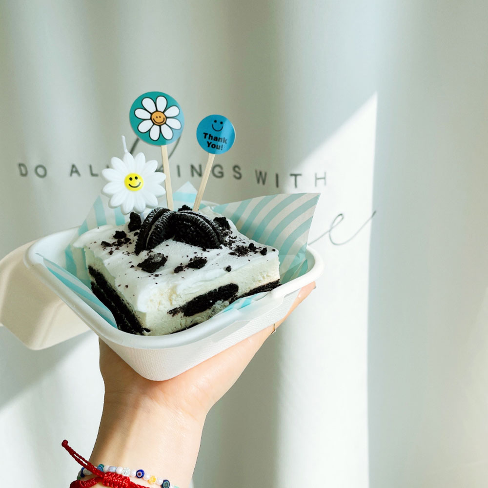 선물 포장 박스 디저트 미니 사각 케이크 쿠키 떡 포장 종이 상자 이미지 4