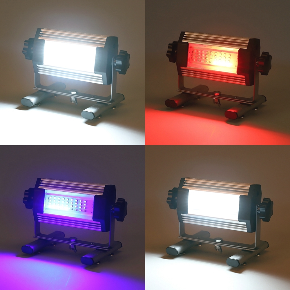 LED 투광등 충전식 사각투광기 공장등 주광색 ZY-RG710 - 상품 이미지