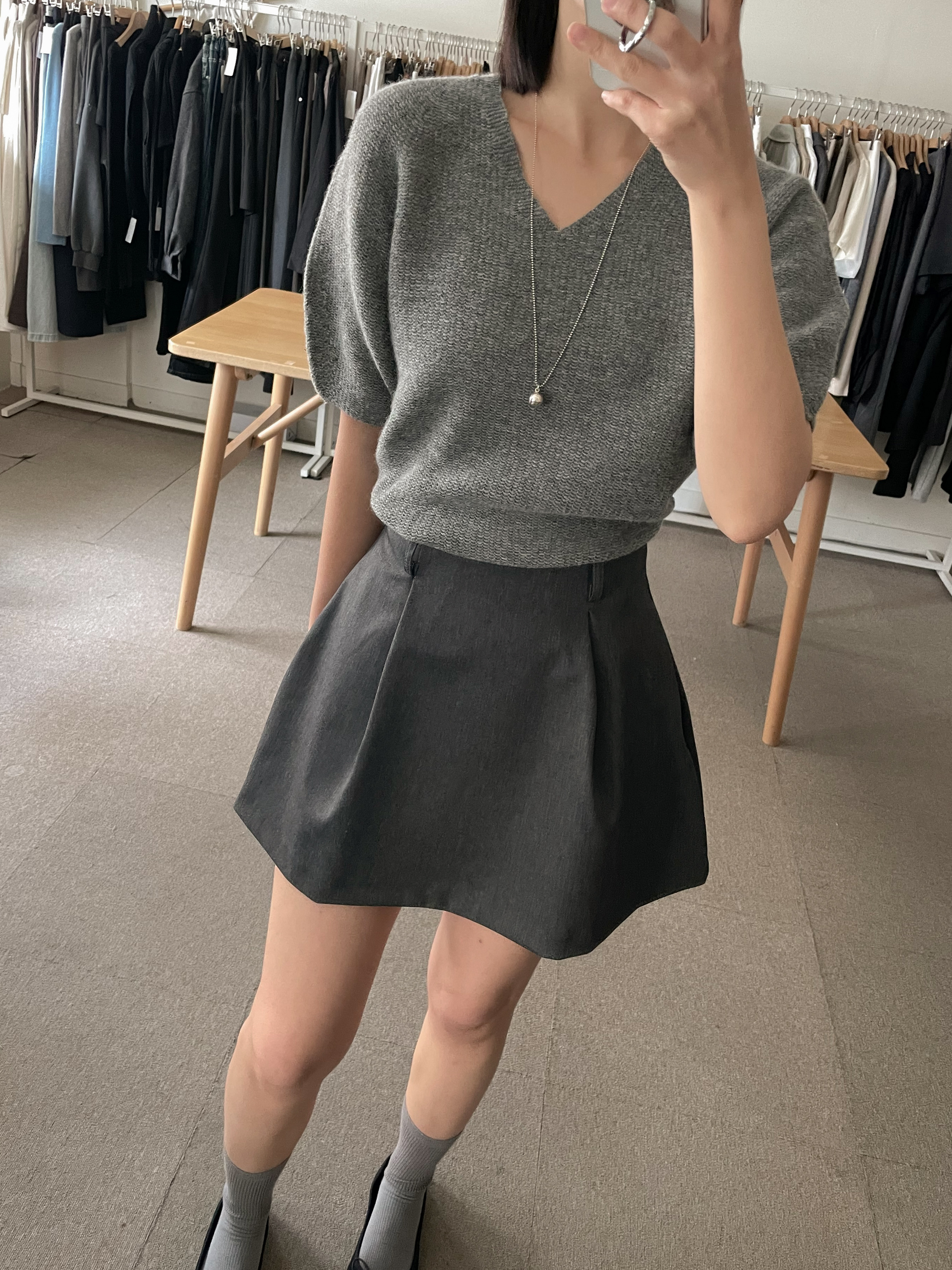 라붐 벌룬 핀턱 미니 스커트 2color 상세 이미지 10