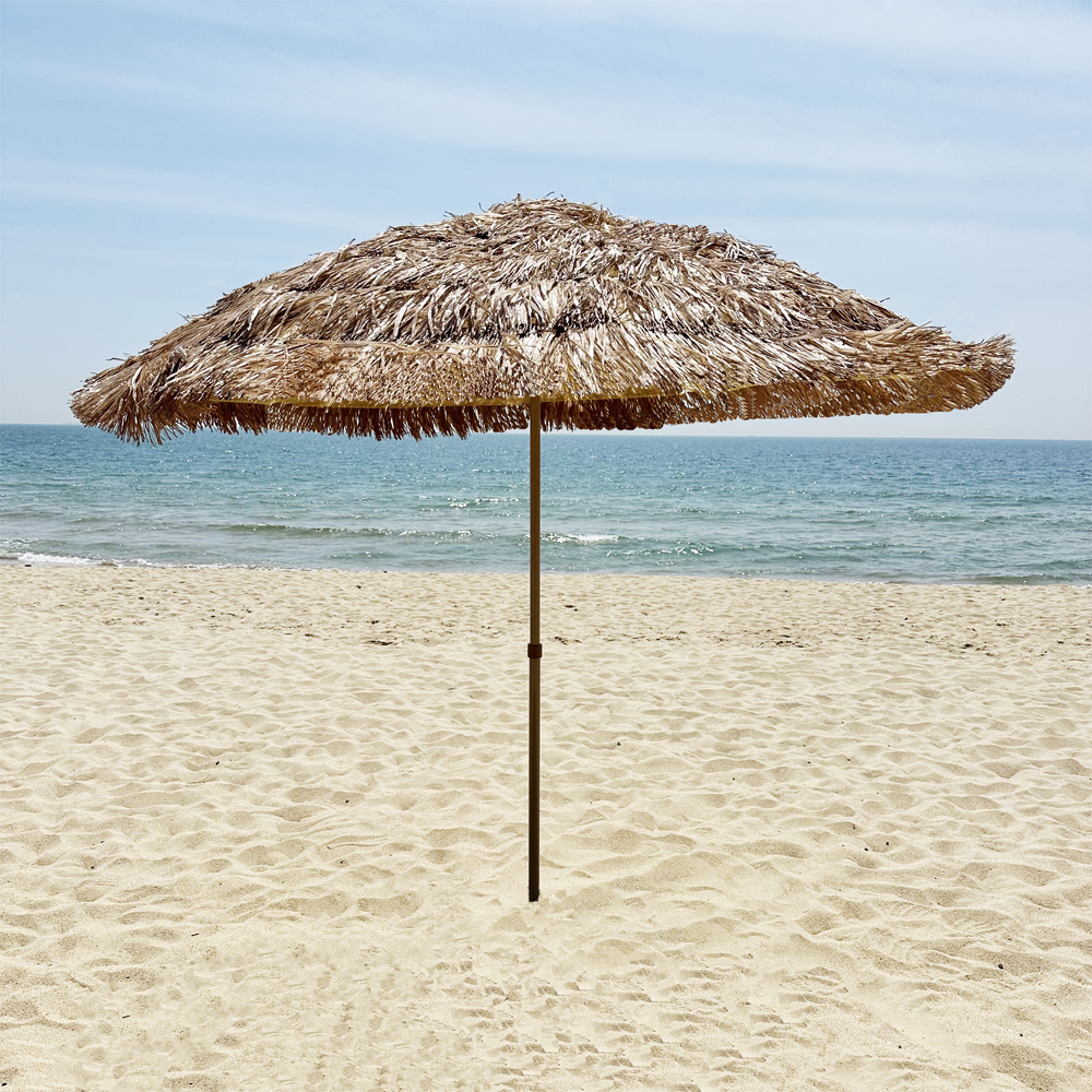 감성 파라솔 밀짚파라솔 볏짚파라솔 초가 대형 라탄 비치 테라스 카페 캠핑 1.9M