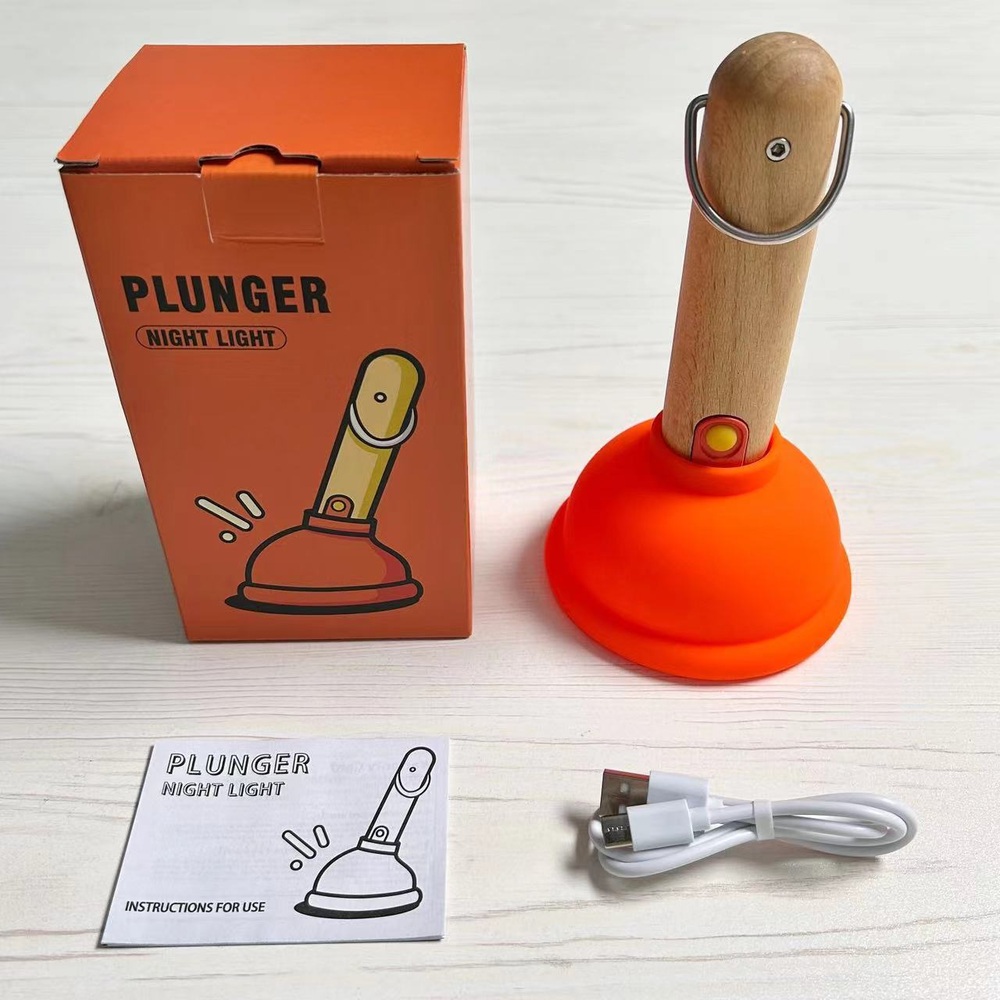 PLUNGER 아기자기한 LED 손전등 따뜻한 무드등 USB충전 - 상세 이미지 2