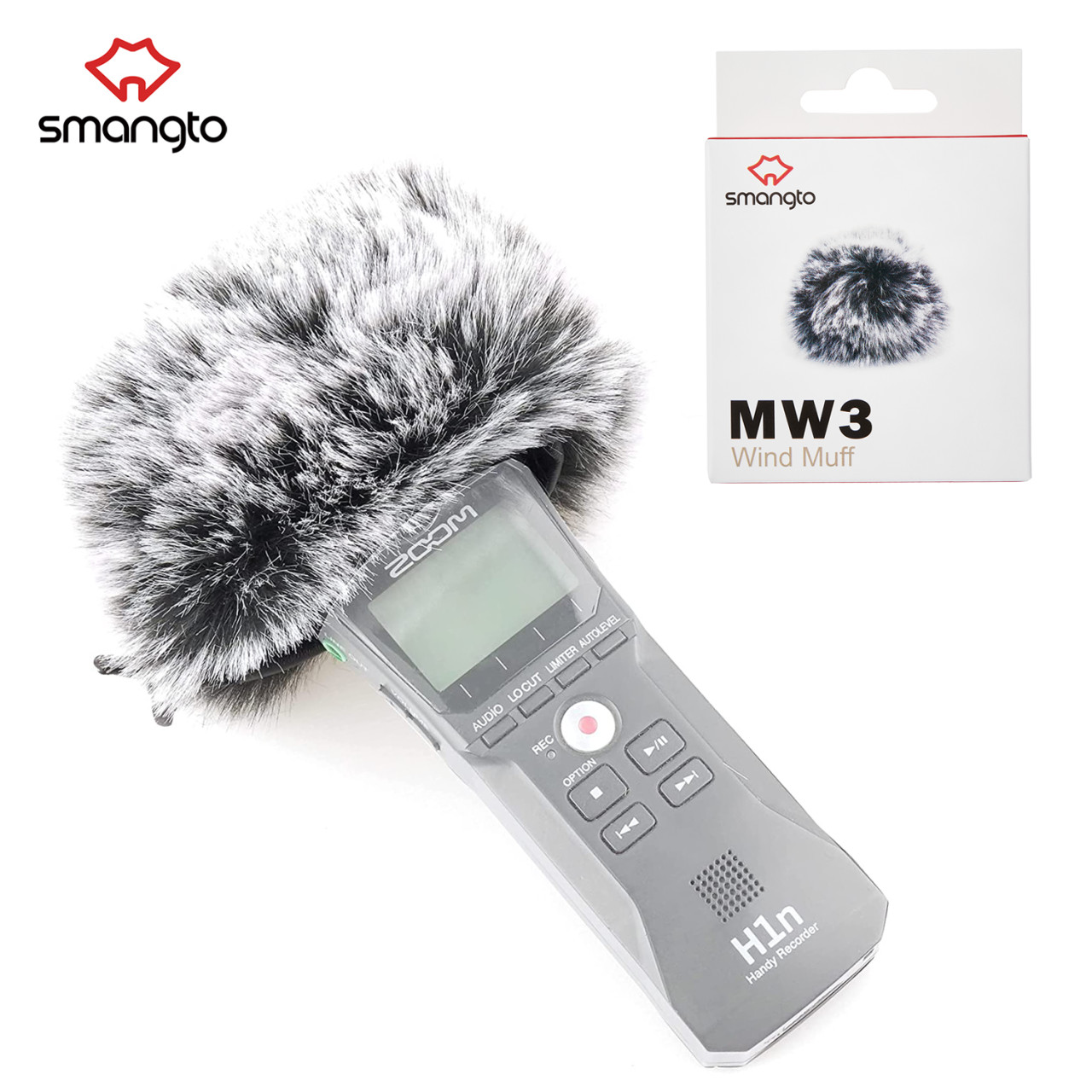 에스망토 MW3 데드캣 줌 ZOOM H1N H1e 에센셜, TASCAM DR-05X 퍼쉴드 윈드쉴드 - 상품 이미지