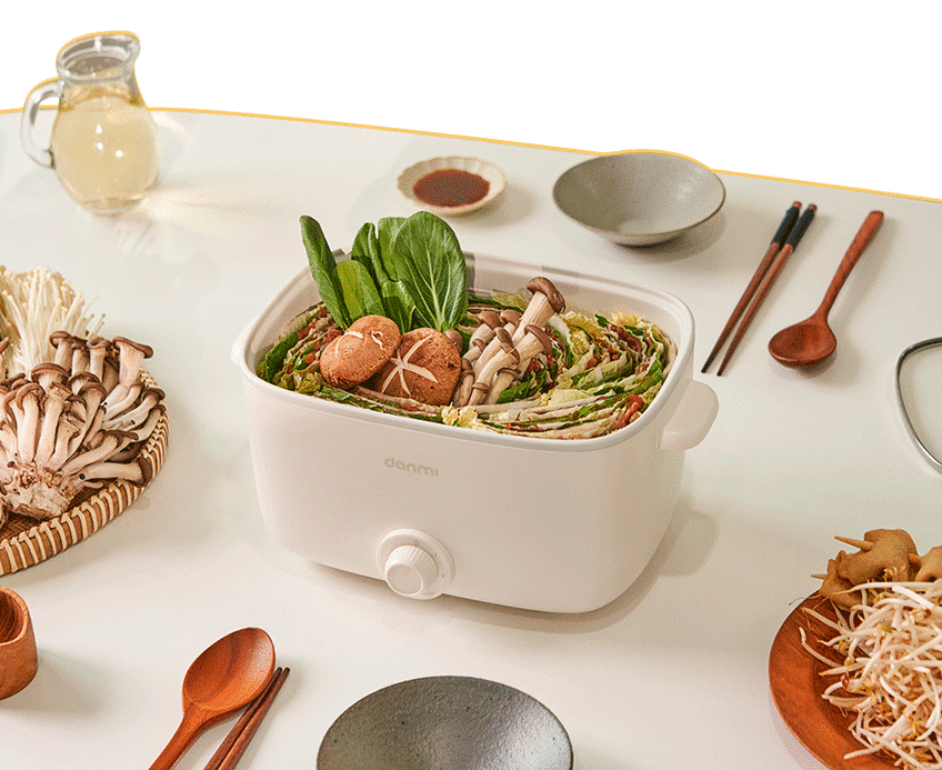 단미 사각 라면포트 멀티쿠커 샤브샤브 여행용 캠핑용 전기 찜기 냄비 2.5L 판매처 상세 정보 이미지 3