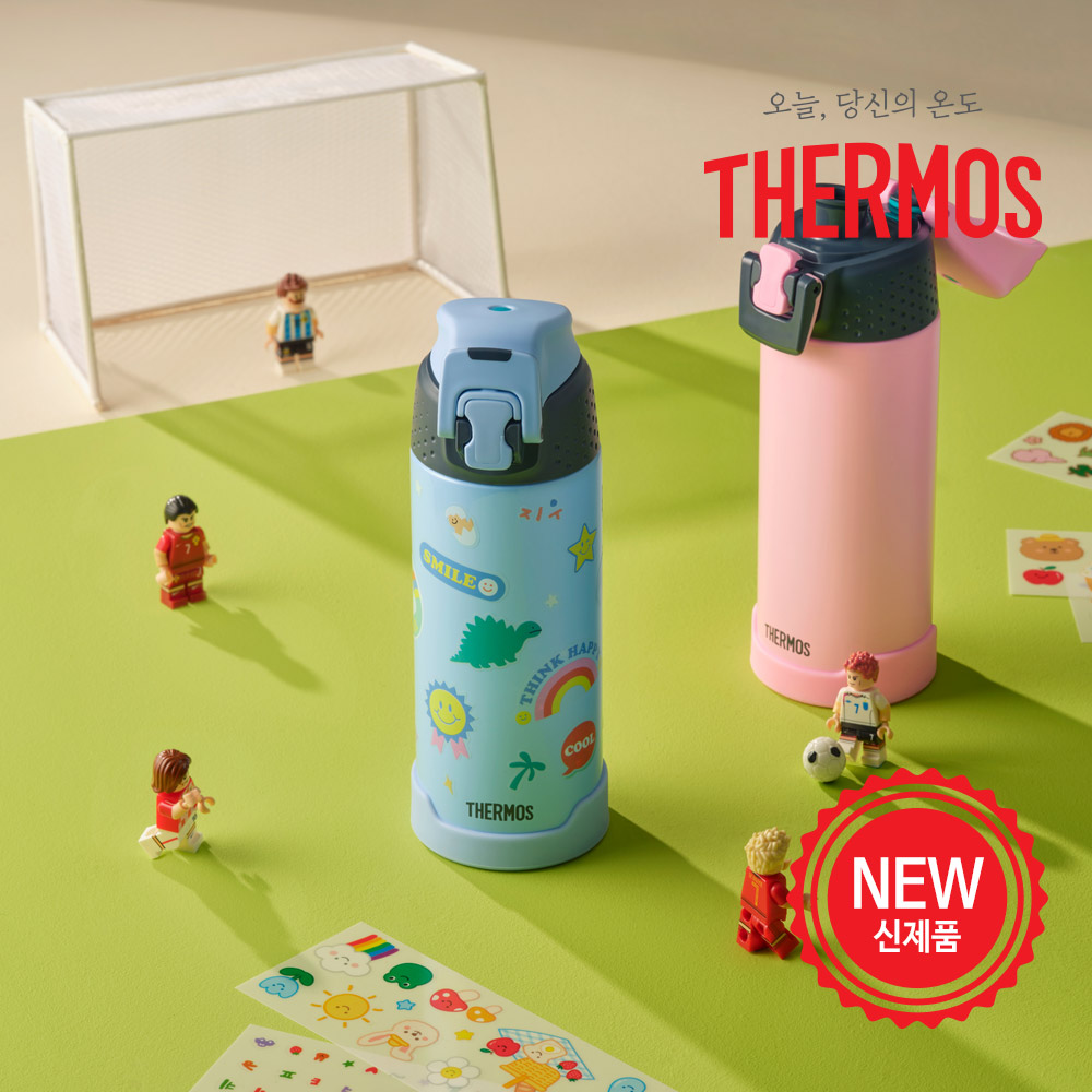 써모스 마이 디자인 보틀 유치원 어린이집 초등학생 원터치 물병 텀블러 JNR-352K 보온병 보냉병
