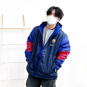 [라스트사이즈 세일] 나이키 바르셀로나 유니폼 레플리카 겨울 축구패딩 윈... 착용 후기 | 사이즈/핏 총정리 - 상품 이미지 3